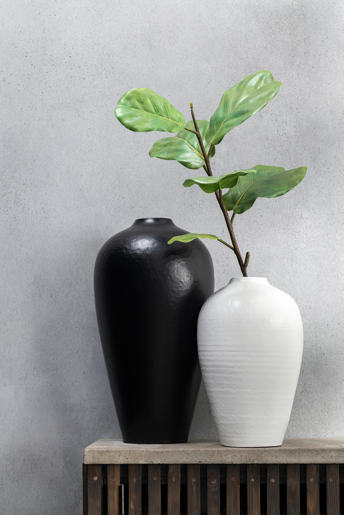 Vase en céramique blanc petit