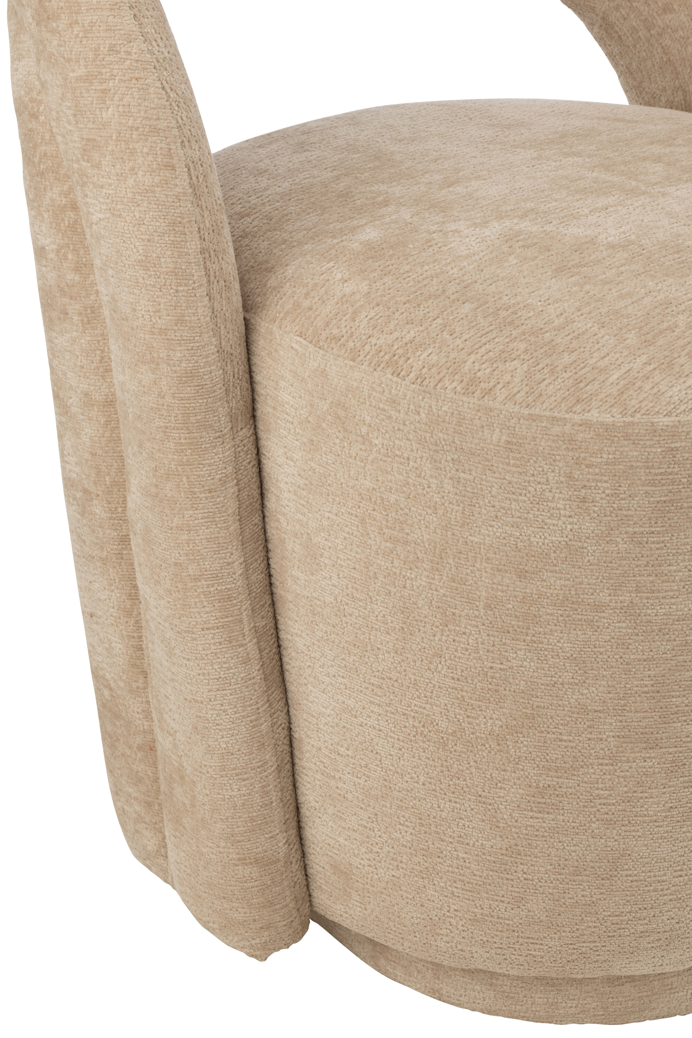 Chaise en textile beige – Image 4