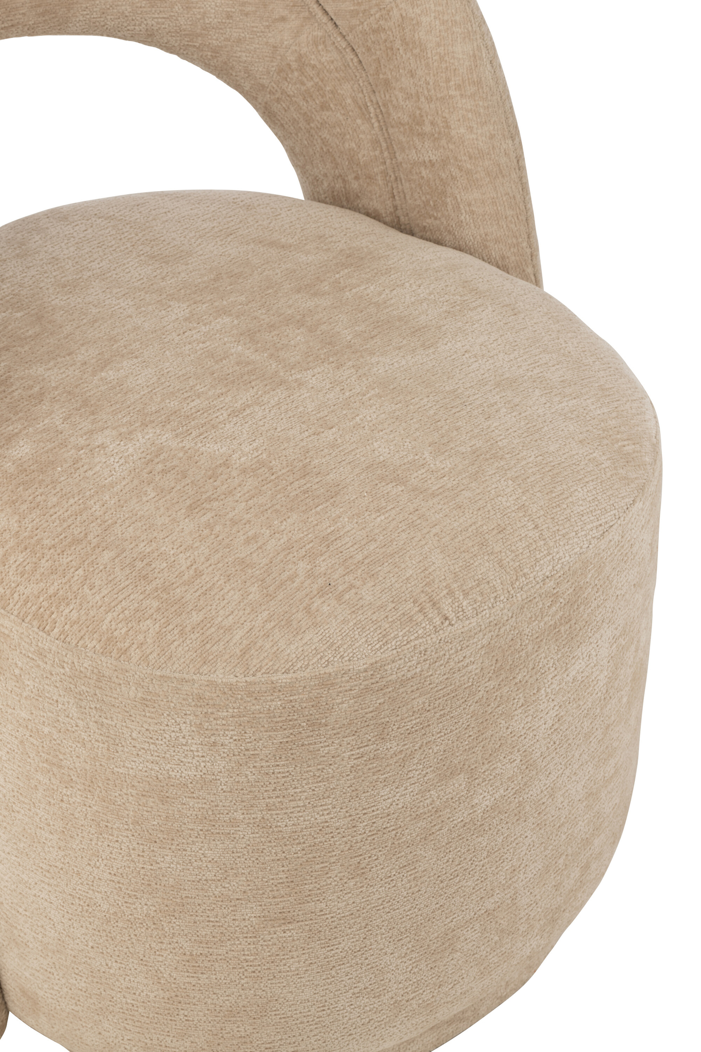 Chaise en textile beige – Image 5