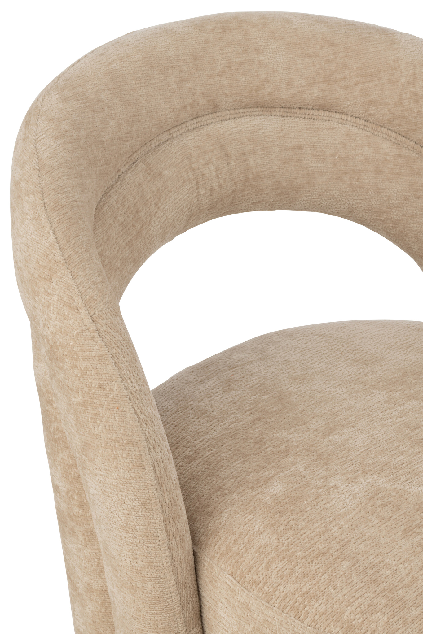 Chaise en textile beige – Image 6