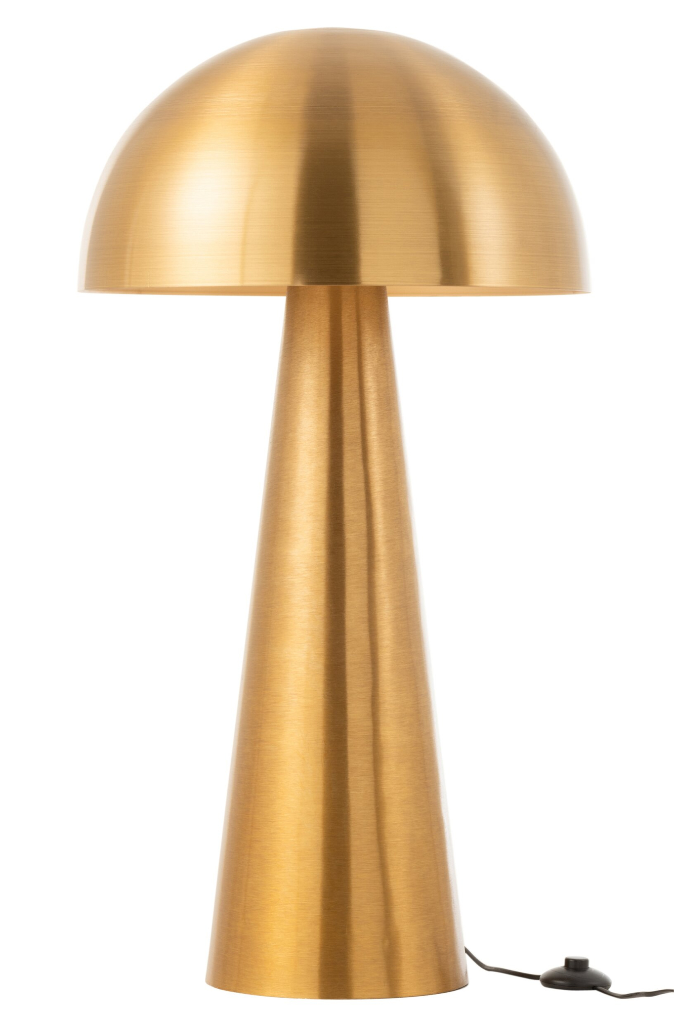 Lampe Champignon Métal Doré Mat Extra Large